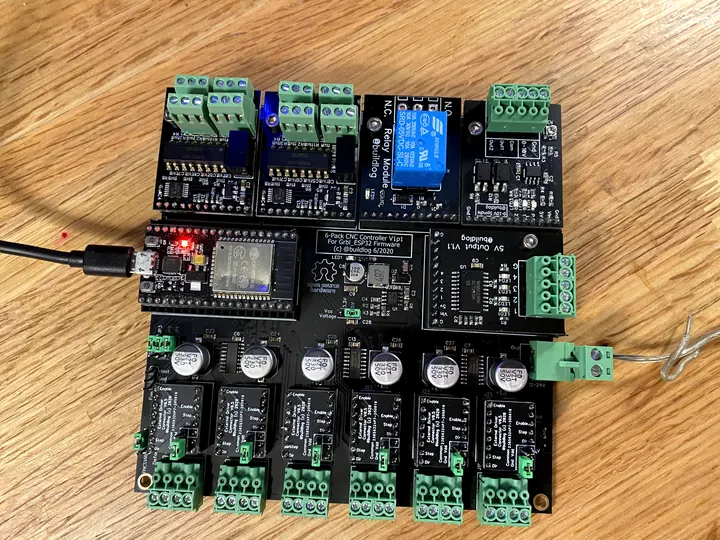 The ESP32 6-Pack controller board